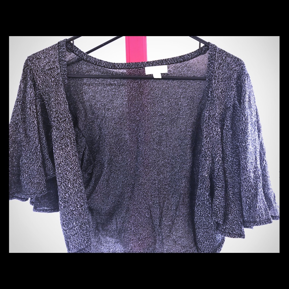Black Shrug/cardigan Charming Charlie size Medium